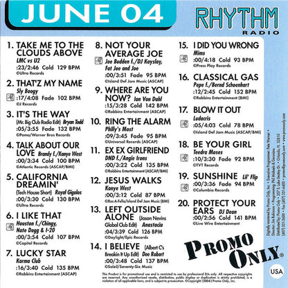Various : Promo Only Rhythm Radio: June 2004 (CD, Comp, Promo)