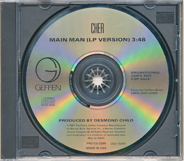 Cher : Main Man (CD, Single, Promo)