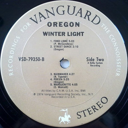 Oregon : Winter Light (LP, Album)