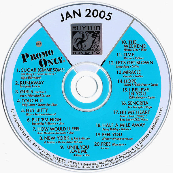 Various : Promo Only Rhythm Radio: January 2005 (CD, Comp, Promo)
