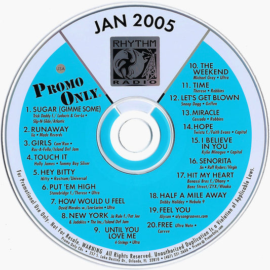 Various : Promo Only Rhythm Radio: January 2005 (CD, Comp, Promo)