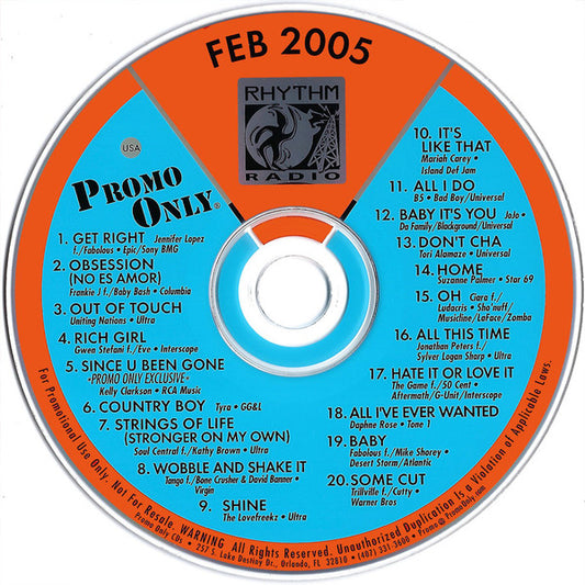 Various : Promo Only Rhythm Radio: February 2005 (CD, Comp, Promo)