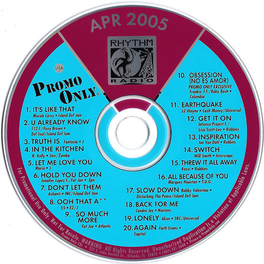 Various : Promo Only Rhythm Radio: April 2005 (CD, Comp, Promo)