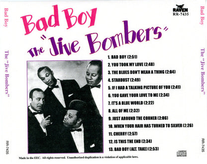 The Jive Bombers : Bad Boy (CDr, Album, Unofficial)