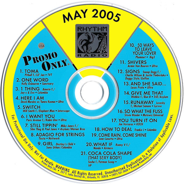 Various : Promo Only Rhythm Radio: May 2005 (CD, Comp, Promo)