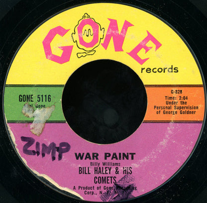 Bill Haley And His Comets : Riviera / War Paint (7", Styrene)