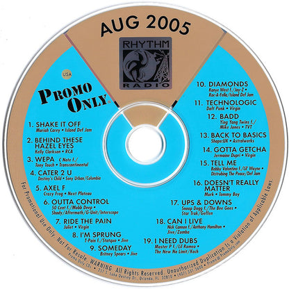 Various : Promo Only Rhythm Radio: August 2005 (CD, Comp, Promo)