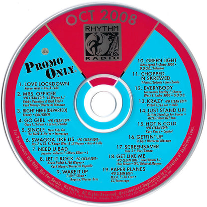 Various : Promo Only Rhythm Radio: October 08 (CD, Comp, Promo)