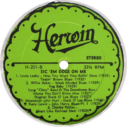 Various : Sic 'Em Dogs On Me (LP, Comp)