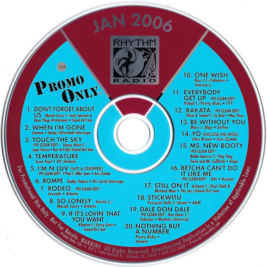 Various : Promo Only Rhythm Radio: January 2006 (CD, Comp, Promo)