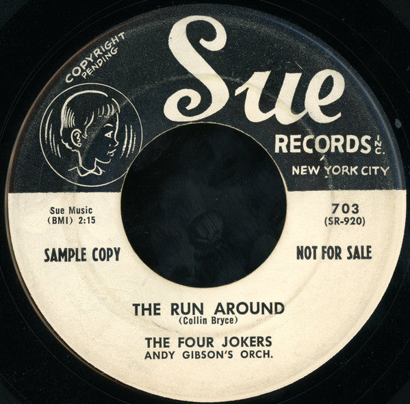 The Four Jokers (2) : Written In The Stars / The Run Around (7", Single, Promo)
