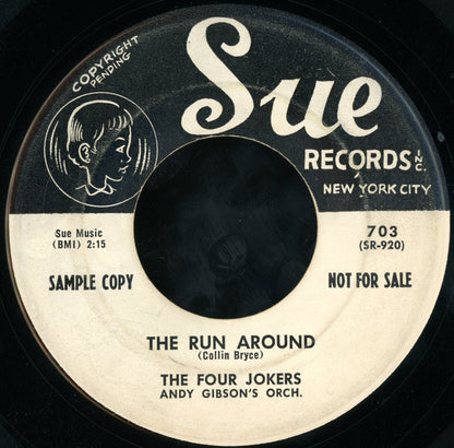 The Four Jokers (2) : Written In The Stars / The Run Around (7", Single, Promo)
