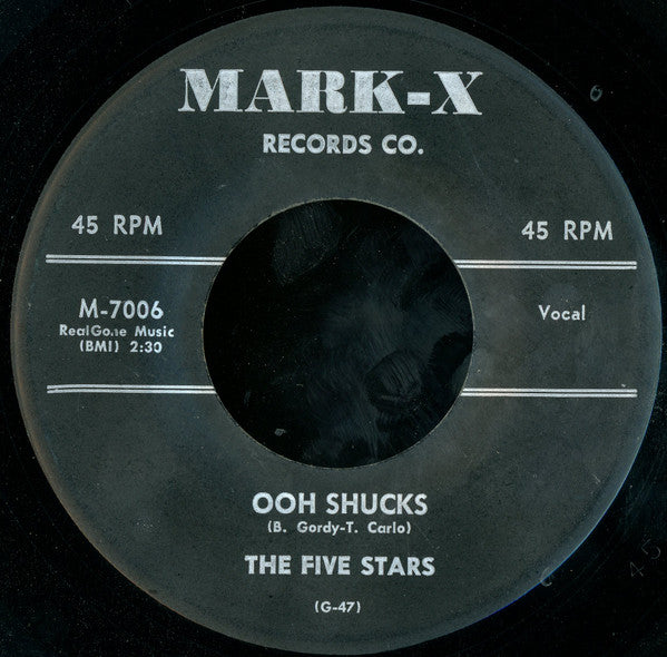 The Five Stars (5) : Ooh Shucks / Dead Wrong (7")