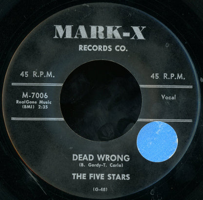 The Five Stars (5) : Ooh Shucks / Dead Wrong (7")