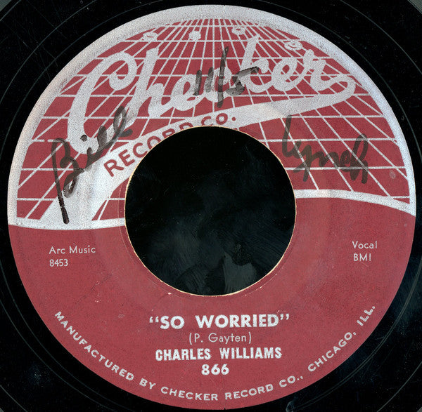Charles Williams (7) : Darling / So Worried  (7", Single, Styrene)