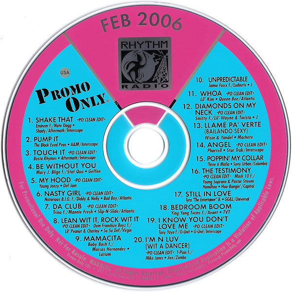 Various : Promo Only Rhythm Radio: February 2006 (CD, Comp, Promo)