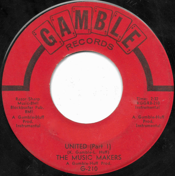 Music Makers (2) : United (7", Single)
