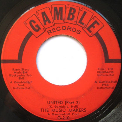 Music Makers (2) : United (7", Single)