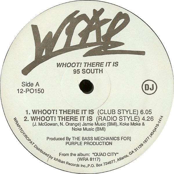 95 South : Whoot! There It Is (12", Promo)
