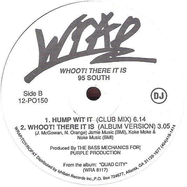 95 South : Whoot! There It Is (12", Promo)