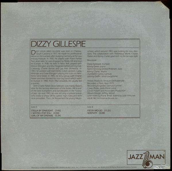 Dizzy Gillespie : The Giant (LP, Album, RE)