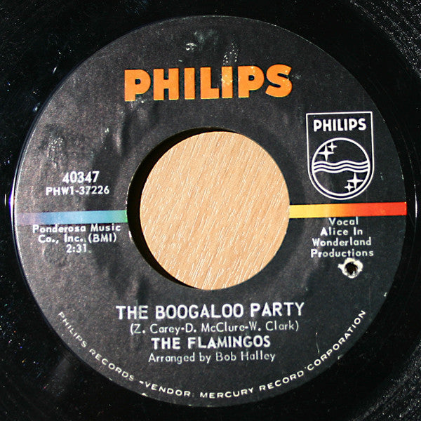 The Flamingos : The Boogaloo Party / The Nearness Of You (7", Styrene)