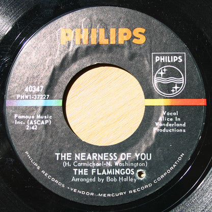 The Flamingos : The Boogaloo Party / The Nearness Of You (7", Styrene)