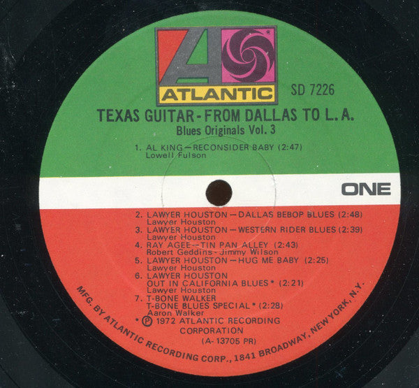Various : Texas Guitar - From Dallas To L.A. (LP, Album, Comp, Mono)