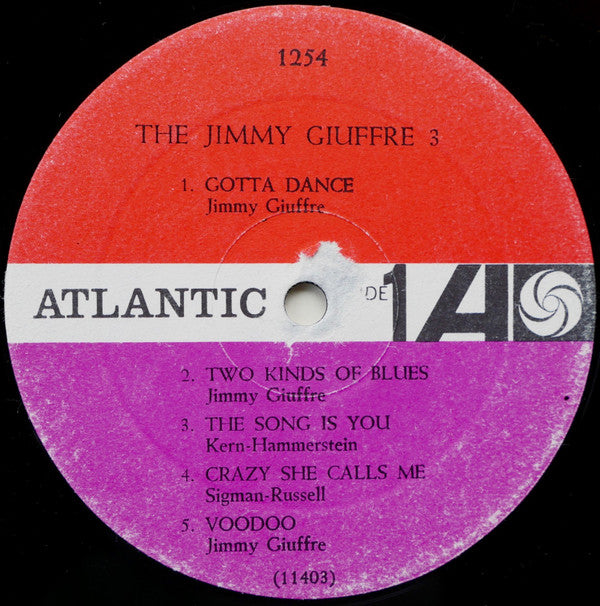 The Jimmy Giuffre Trio : The Jimmy Giuffre 3 (LP, Album, Mono, RE)