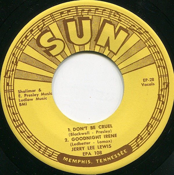 Jerry Lee Lewis : Don't Be Cruel (7", EP)