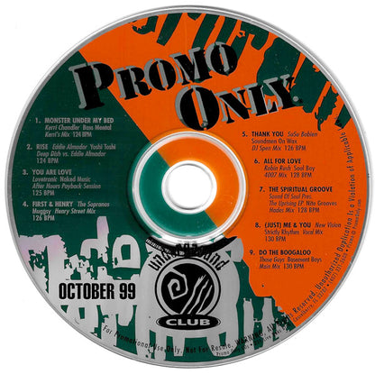 Various : Promo Only Underground Club October 99 (CD, Comp)