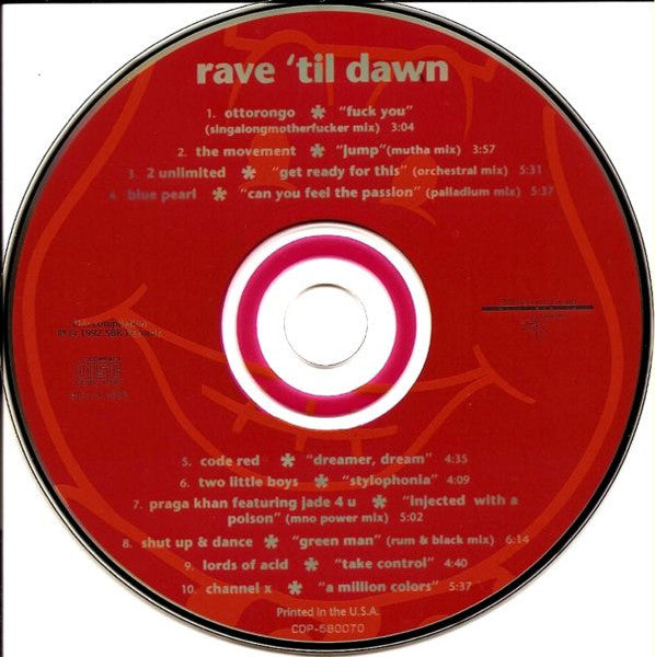 Various : Rave 'til Dawn (CD, Comp, Club, RE)