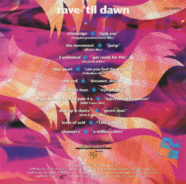 Various : Rave 'til Dawn (CD, Comp, Club, RE)