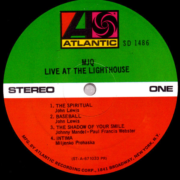 The Modern Jazz Quartet : Live At The Lighthouse (LP, Album, RE)