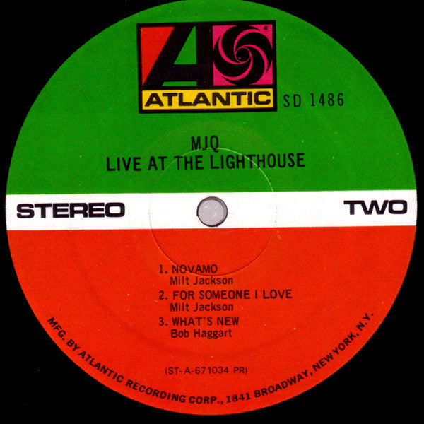 The Modern Jazz Quartet : Live At The Lighthouse (LP, Album, RE)