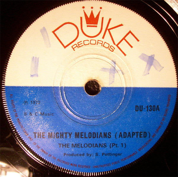 The Melodians : The Mighty Melodians (Adapted) (Pt 1) And (Pt. 2) (7")