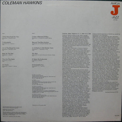 Coleman Hawkins : Coleman Hawkins (LP, Comp, Red)