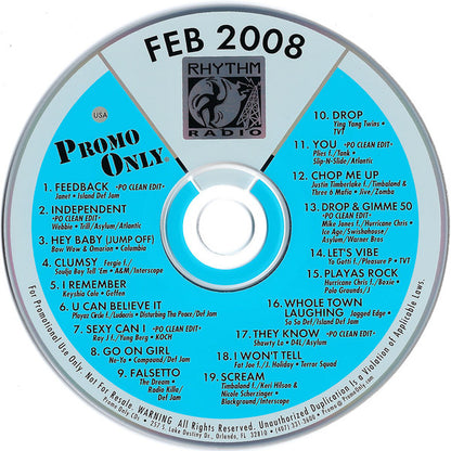 Various : Promo Only Rhythm Radio: February 08 (CD, Comp, Promo)