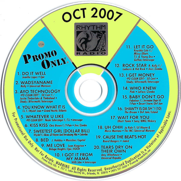 Various : Promo Only Rhythm Radio: October 07 (CD, Comp, Promo)