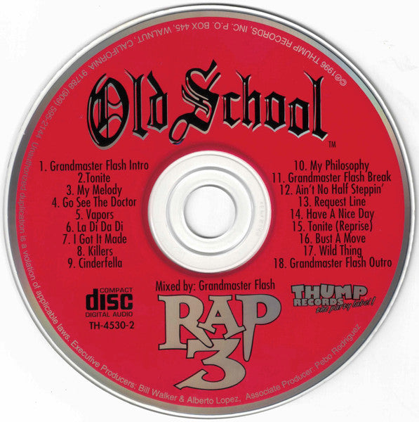 Various : Old School Rap Volume 3 (CD, Comp, Mixed, RP)