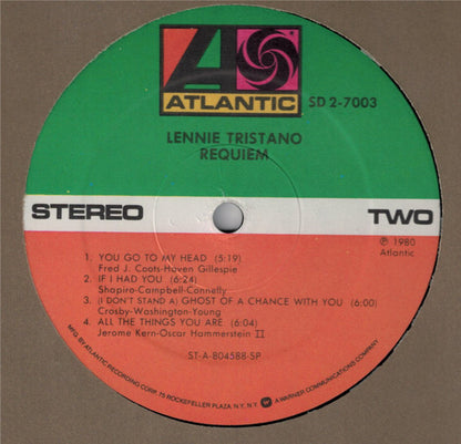 Lennie Tristano : Requiem (2xLP, Comp, Mono, RE, RM, SP)