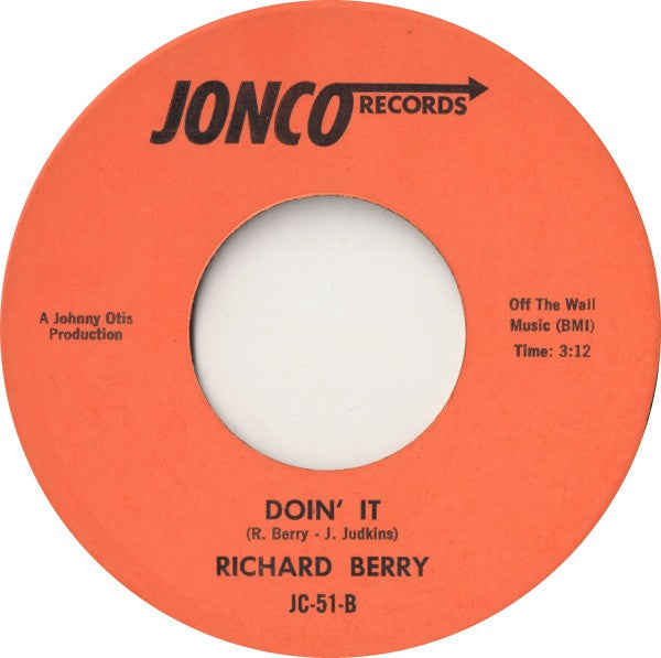 Richard Berry : Trackin' Machine (7")