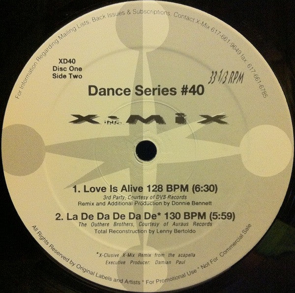 Various : X-Mix Dance Series 40 (2x12", Comp, Promo)