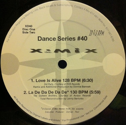 Various : X-Mix Dance Series 40 (2x12", Comp, Promo)