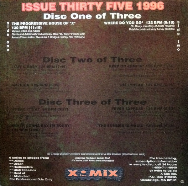 Various : X-Mix Dance Series 35 (3x12", Comp, Promo)