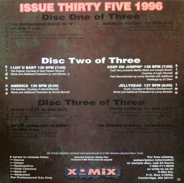 Various : X-Mix Dance Series 35 (3x12", Comp, Promo)