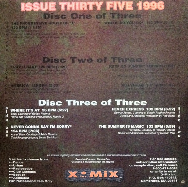 Various : X-Mix Dance Series 35 (3x12", Comp, Promo)