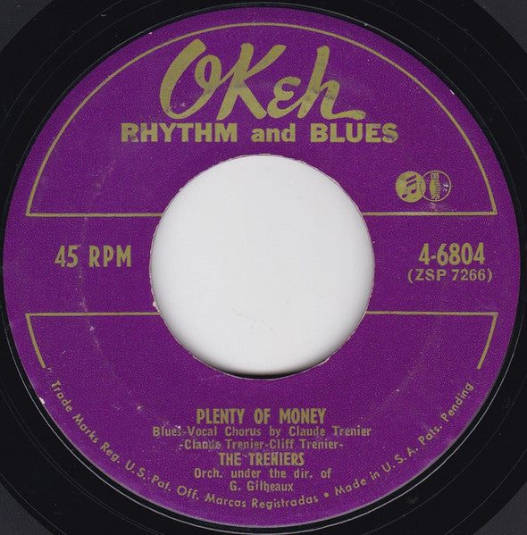 The Treniers : Plenty Of  Money / Go! Go! Go! (7")