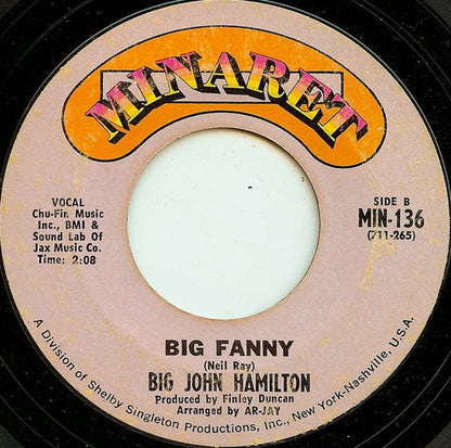 Big John Hamilton : How Much Can A Man Take (7", Styrene)
