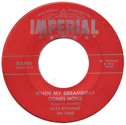 Fats Domino : When My Dreamboat Comes Home / So-Long (7", Single)